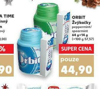Kaufland Orbit žvýkačky nabídka