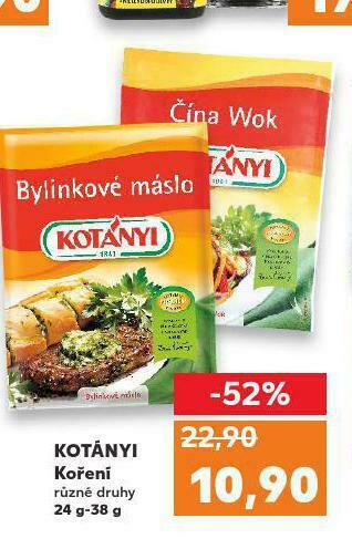 Kaufland Kotányi koření nabídka