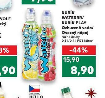 Kaufland Kubík waterrr / kubík play nabídka