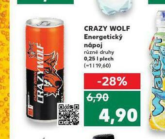 Kaufland Crazy wolf energetický nápoj nabídka