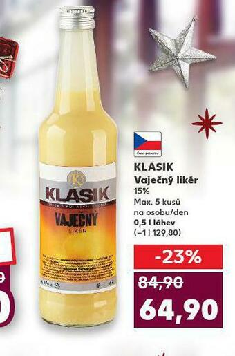 Kaufland Klasik vaječný likér nabídka