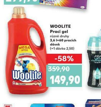 Kaufland Woolite prací gel nabídka