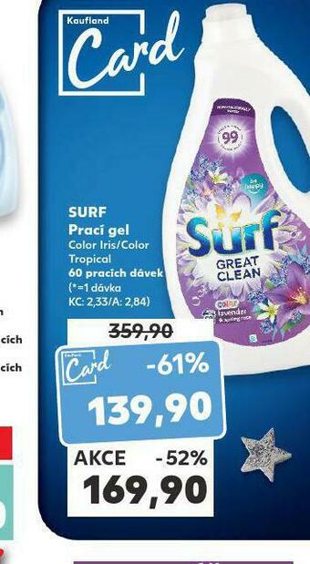 Kaufland Surf prací gel nabídka