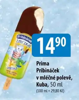 Bala Prima Pribináček v mléčné polevě, Kuba nabídka