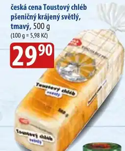 Bala Česká cena Toustový chléb pšeničný krájený světlý, tmavý nabídka