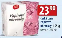 Bala Česká cena Papírové ubrousky nabídka