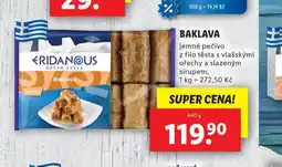 Lidl Baklava nabídka