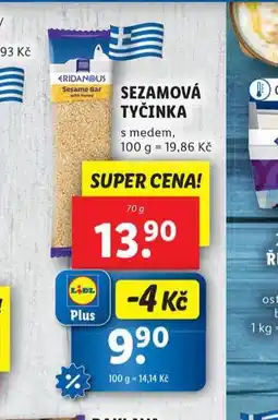 Lidl Sezamová tyčinka nabídka