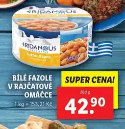 Lidl Bílé fazole v rajčatové omáčce nabídka