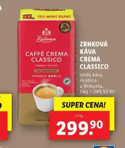 Lidl Zrnková káva crema classico nabídka
