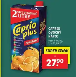 Lidl Caprio ovocný nápoj nabídka