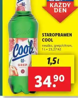 Lidl Pivo staropramen cool nealko nabídka