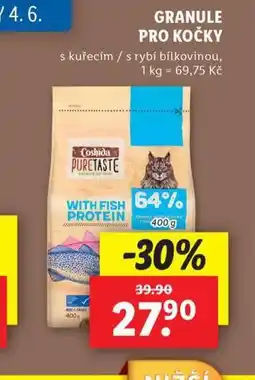 Lidl Coshida granule pro kočky nabídka