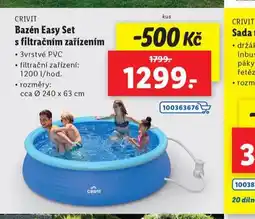 Lidl Bazén easy set s filtračním zařízením nabídka