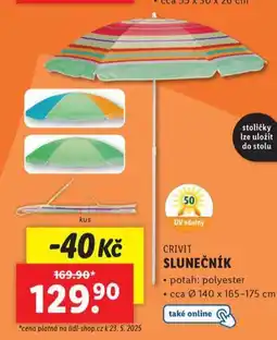 Lidl Slunečník nabídka