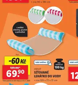 Lidl Síťované lehátko do vody nabídka