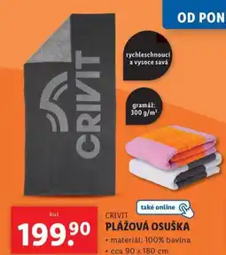 Lidl Plážová osuška nabídka