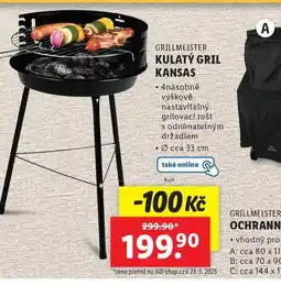 Lidl Kulatý gril kansas nabídka