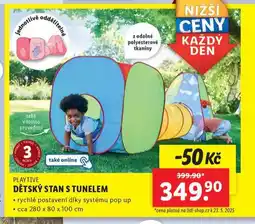 Lidl Dětský stan s tunelem nabídka