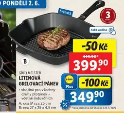 Lidl Litinová grilovací pánev nabídka