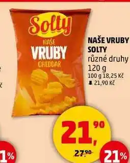 Penny Market NAŠE VRUBY SOLTY různé druhy, 120 g nabídka