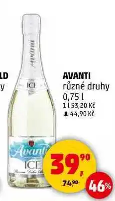 Penny Market AVANTI různé druhy, 0,75 l nabídka