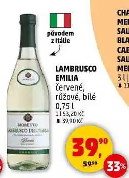 Penny Market LAMBRUSCO EMILIA červené, 0,75 l nabídka