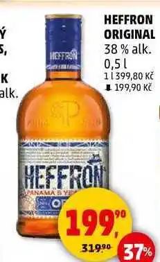 Penny Market HEFFRON ORIGINAL 38% alk., 0,5 l nabídka