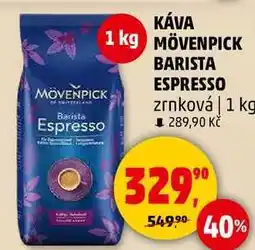 Penny Market MÖVENPICK BARISTA ESPRESSO zrnková káva, 1 kg nabídka