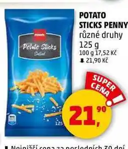 Penny Market POTATO STICKS PENNY různé druhy, 125 g nabídka