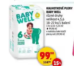 Penny Market KALHOTKOVÉ PLENY BABY WELL různé druhy, 18-22 ks/1 balení nabídka
