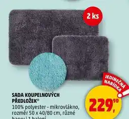 Penny Market SADA KOUPELNOVÝCH PŘEDLOŽEK 100% polyester - mikrovlákno, rozměr 50 x 40/80 cm, 1 balení nabídka