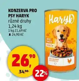 Penny Market KONZERVA PRO PSY HARYK různé druhy, 1,24 kg nabídka