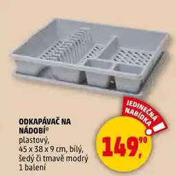Penny Market ODKAPÁVAČ NA NÁDOBÍ plastový, 45 x 38 x 9 cm, 1 ks nabídka
