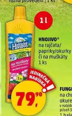 Penny Market HNOJIVO na rajčata/ papriky/okurky či na muškáty, 1 ks nabídka