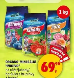 Penny Market ORGANO-MINERÁLNÍ HNOJIVO na růže/jahody/ borůvky a brusinky, 1 balení nabídka