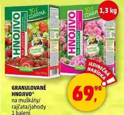 Penny Market GRANULOVANÉ HNOJIVO na muškáty/ rajčata/jahody, 1 balení nabídka