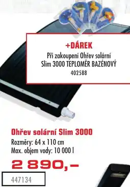Uni Hobby Ohřev solární Slim 3000 nabídka