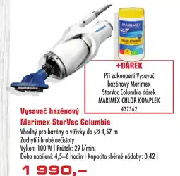 Uni Hobby Vysavač bazénový Marimex StarVac Columbia nabídka