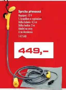 Uni Hobby Sprcha přenosná nabídka