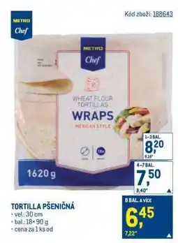 Makro Tortilla pšeničná nabídka