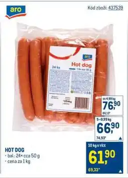 Makro Hot Dog nabídka