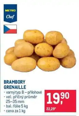 Makro BRAMBORY GRENAILLE nabídka