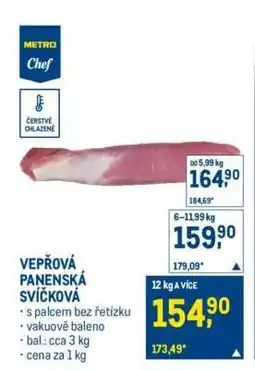 Makro Vepřová panenská svíčková nabídka