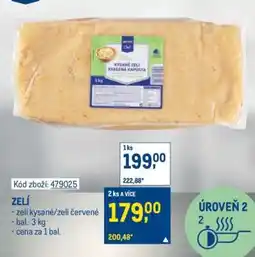 Makro Zelí nabídka