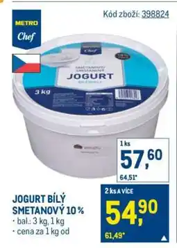 Makro JOGURT BÍLÝ SMETANOVÝ 10 % nabídka