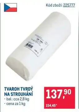 Makro TVAROH TVRDÝ NA STROUHÁNÍ nabídka