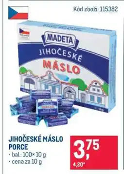 Makro JIHOČESKÉ MÁSLO PORCE nabídka