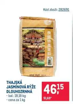 Makro Thajská jasmínová rýže dlouhozrnná nabídka