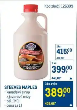 Makro Steeves Maples nabídka